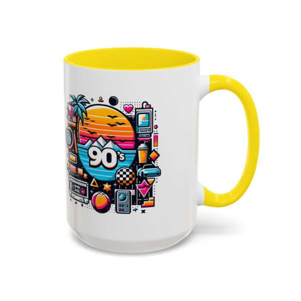 Retro 90's Accent Coffee Mug | Vintage Style, Perfect Gift for Nostalgia Lovers, Ideal for Home & Office, Daily Use - Image 72