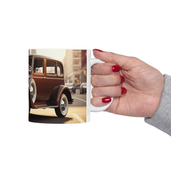 Vintage Car Ceramic Mug | Car Lover Gift, Coffee Cup, Nostalgic Mug, Unique Kitchen Decor, Retro Car Lover Present - Image 9