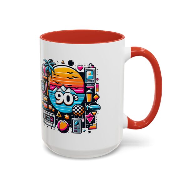Retro 90's Accent Coffee Mug | Vintage Style, Perfect Gift for Nostalgia Lovers, Ideal for Home & Office, Daily Use - Image 38