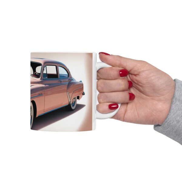 Vintage Car Ceramic Mug | Classic Car Lover Gift | Coffee Tea Cup | Retro Design | 11oz 15oz - Image 9