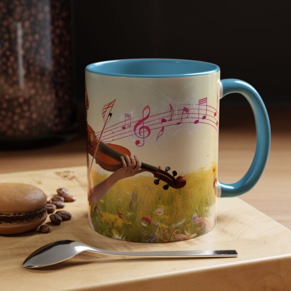 Musical Nature Scene Coffee Mug, Perfect Gift for Musicians, Birthday, Garden Lovers, Relaxation, Floral Art, Home Decor - Image 41