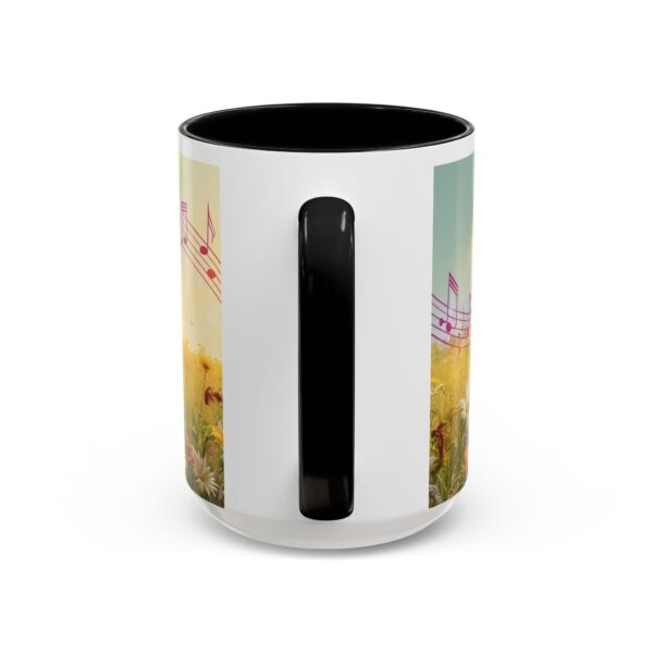 Musical Nature Scene Coffee Mug, Perfect Gift for Musicians, Birthday, Garden Lovers, Relaxation, Floral Art, Home Decor - Image 23