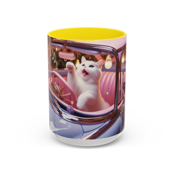 Whimsical Cat Coffee Mug - Fun Cat Lover Gift, Unique Ceramic Cup, Pet-Themed Drinkware, Colorful Cat Design, Cute Animal Mug - Image 65