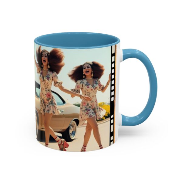 Retro Floral Accent Coffee Mug - Vintage Car Design, Fun Gift for Car Lovers, Floral Mug, Unique Coffee Cup, 11oz & 15oz - Image 38