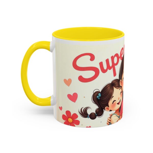 Super Mom Accent Coffee Mug - Perfect Gift for Mother's Day, Birthdays, Moms, Family Gatherings, Coffee Lovers - Image 35