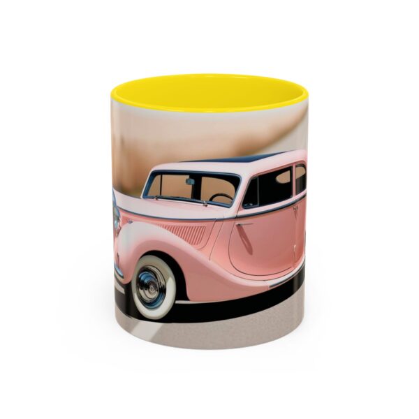 Vintage Pink Car Coffee Mug | Retro Auto Lover Gift, Steampunk Mug, Cute Car Decor, Car Enthusiast Present, Pink Vintage Decor - Image 56