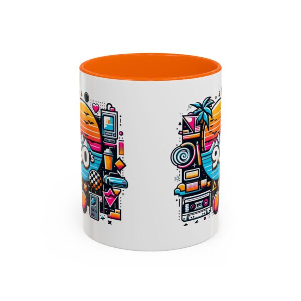 Retro 90's Accent Coffee Mug | Vintage Style, Perfect Gift for Nostalgia Lovers, Ideal for Home & Office, Daily Use - Image 51