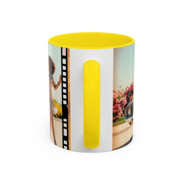 Retro Floral Accent Coffee Mug - Vintage Car Design, Fun Gift for Car Lovers, Floral Mug, Unique Coffee Cup, 11oz & 15oz - Image 59