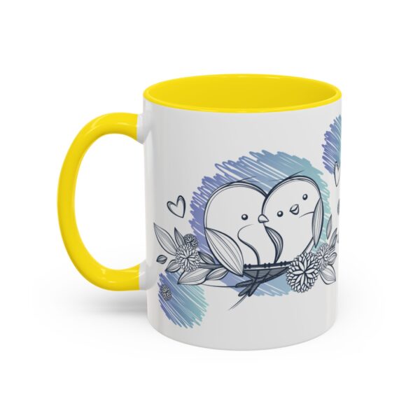 Whimsical Birds Coffee Mug, Cute Couples Gift, Love Mug for Her, Floral Tea Cup, Cozy Home Decor - Image 55