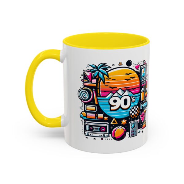 Retro 90's Accent Coffee Mug | Vintage Style, Perfect Gift for Nostalgia Lovers, Ideal for Home & Office, Daily Use - Image 61