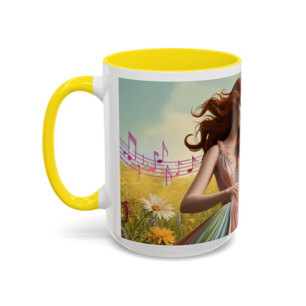 Musical Nature Scene Coffee Mug, Perfect Gift for Musicians, Birthday, Garden Lovers, Relaxation, Floral Art, Home Decor - Image 68