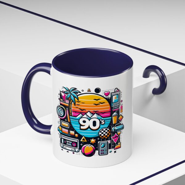 Retro 90's Accent Coffee Mug | Vintage Style, Perfect Gift for Nostalgia Lovers, Ideal for Home & Office, Daily Use - Image 11