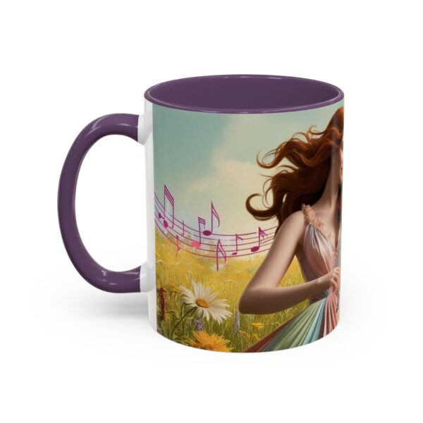 Musical Nature Scene Coffee Mug, Perfect Gift for Musicians, Birthday, Garden Lovers, Relaxation, Floral Art, Home Decor - Image 52