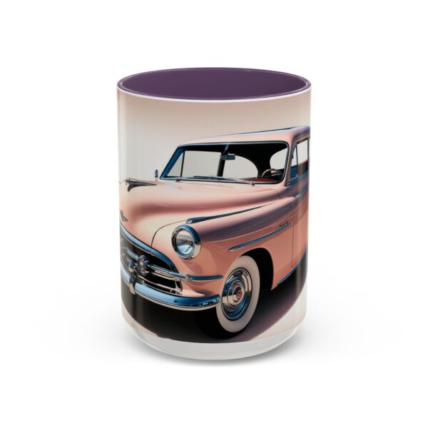 Vintage Car Accent Coffee Mug, Retro Automobile Gift, Classic Car Lover Mug, Unique Office Mug, 15oz Drinking Cup - Image 57