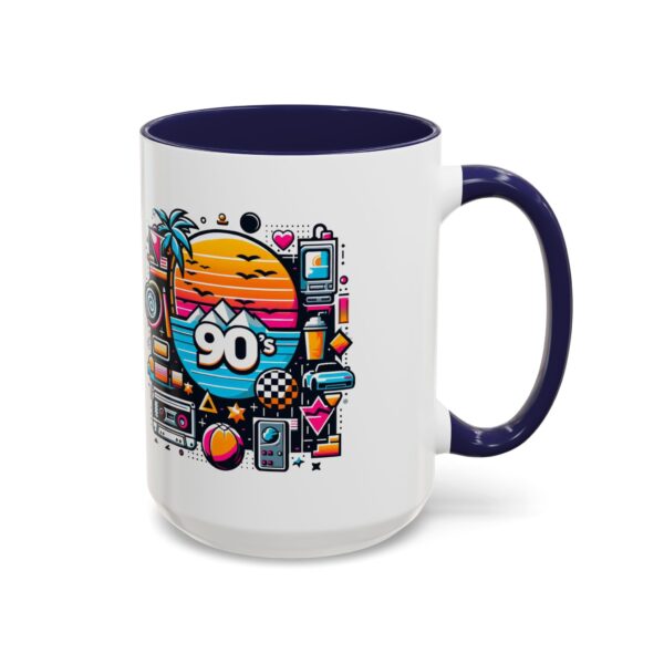 Retro 90's Accent Coffee Mug | Vintage Style, Perfect Gift for Nostalgia Lovers, Ideal for Home & Office, Daily Use - Image 26