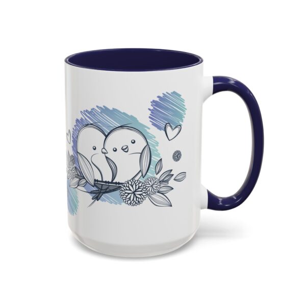 Whimsical Birds Coffee Mug, Cute Couples Gift, Love Mug for Her, Floral Tea Cup, Cozy Home Decor - Image 31