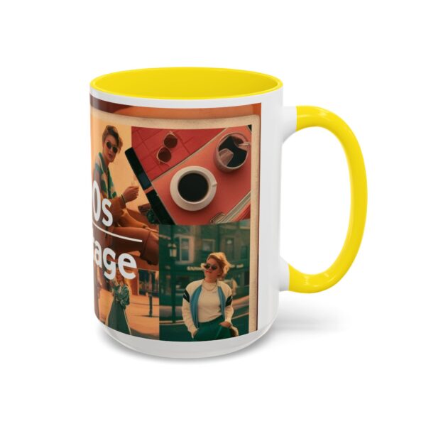 1990s Vintage Accent Coffee Mug - Retro Vibe, Perfect Gift for Nostalgia Lovers, Ideal for Home or Office, Trendy Mug - Image 66