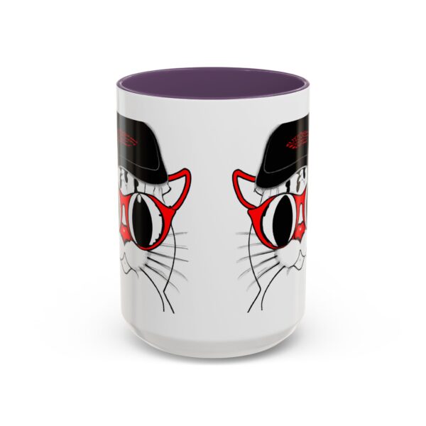 Cool Cat Accent Coffee Mug, Fun Cat Lover Gift, Unique Cat Art Mug, Coffee Lover Gift, Pet Owner Accessory, Quirky Home Decor - Image 60