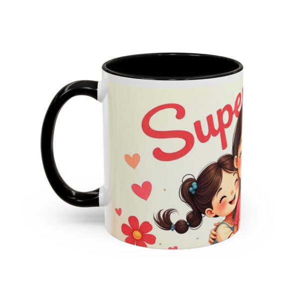 Super Mom Accent Coffee Mug - Perfect Gift for Mother's Day, Birthdays, Moms, Family Gatherings, Coffee Lovers - Image 8