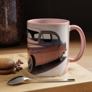 Vintage Car Accent Coffee Mug - Perfect Gift for Auto Enthusiasts
