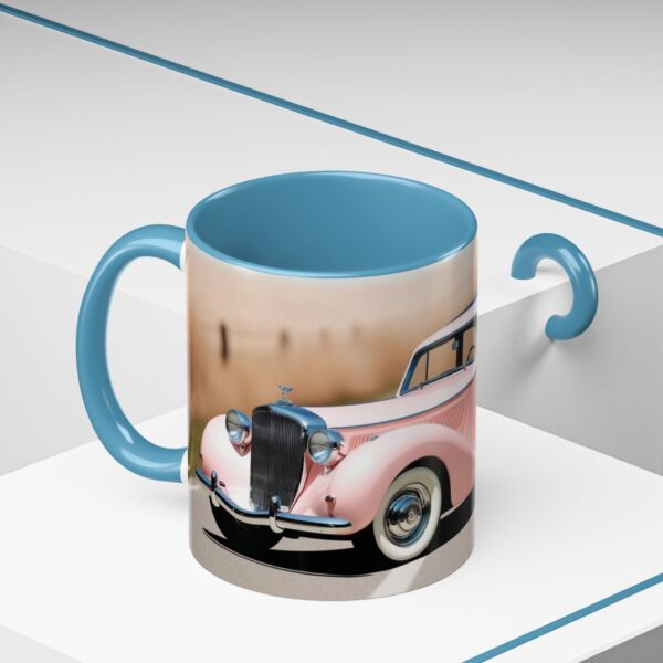 Vintage Pink Car Coffee Mug | Retro Auto Lover Gift, Steampunk Mug, Cute Car Decor, Car Enthusiast Present, Pink Vintage Decor - Image 43