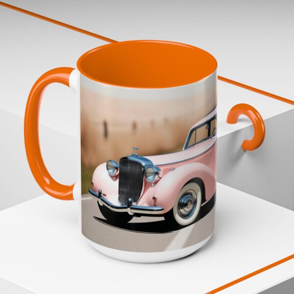 Vintage Pink Car Coffee Mug | Retro Auto Lover Gift, Steampunk Mug, Cute Car Decor, Car Enthusiast Present, Pink Vintage Decor - Image 64