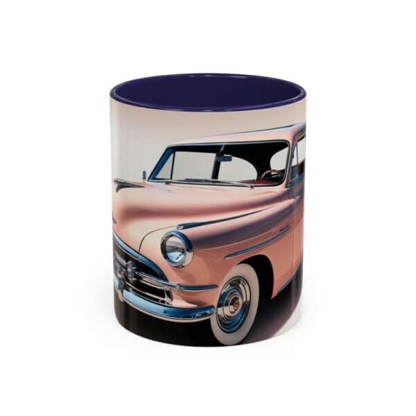 Vintage Car Accent Coffee Mug, Retro Automobile Gift, Classic Car Lover Mug, Unique Office Mug, 15oz Drinking Cup - Image 5