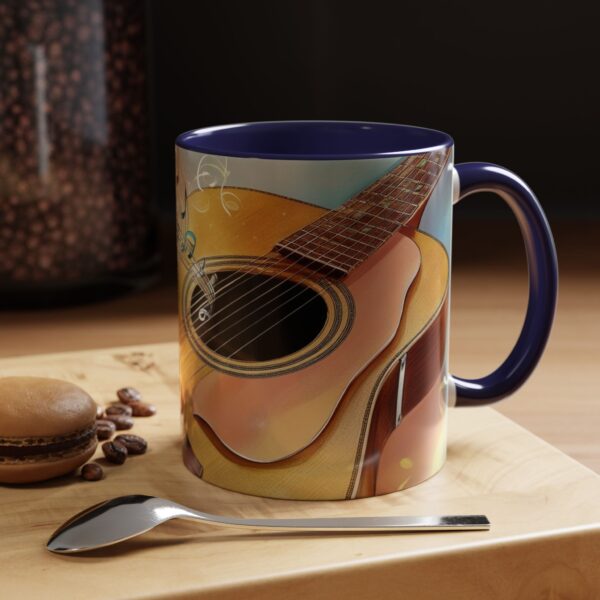 Musical Guitar Accent Coffee Mug - Perfect Gift for Music Lovers, Art Decor, Coffee Fans, Birthday Gift, Home & Kitchen - Image 7