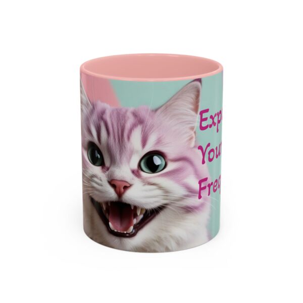 Cat Lover's Accent Coffee Mug - Expand Your Frequency, Cute Cat Mug, Gift for Cat Lovers, Fun Mug for Friends, Unique Drinkware - Image 16