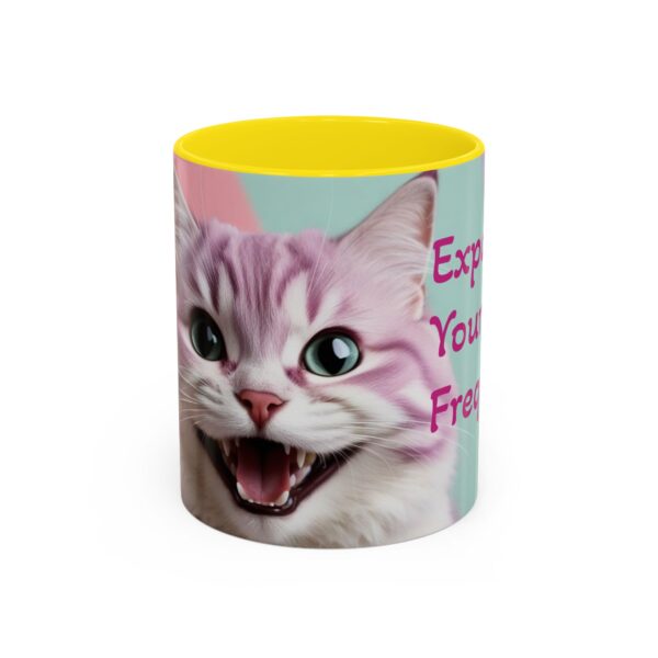 Cat Lover's Accent Coffee Mug - Expand Your Frequency, Cute Cat Mug, Gift for Cat Lovers, Fun Mug for Friends, Unique Drinkware - Image 34