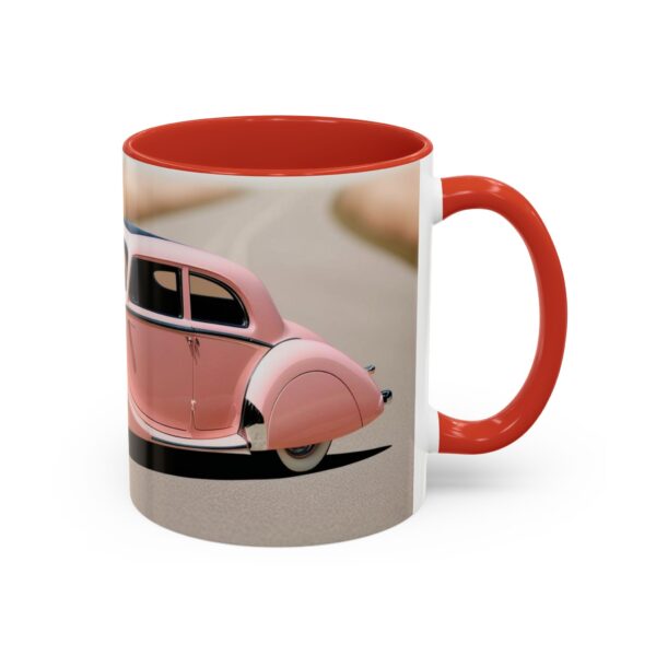 Vintage Pink Car Coffee Mug | Retro Auto Lover Gift, Steampunk Mug, Cute Car Decor, Car Enthusiast Present, Pink Vintage Decor - Image 17