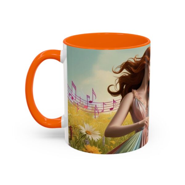 Musical Nature Scene Coffee Mug, Perfect Gift for Musicians, Birthday, Garden Lovers, Relaxation, Floral Art, Home Decor - Image 48