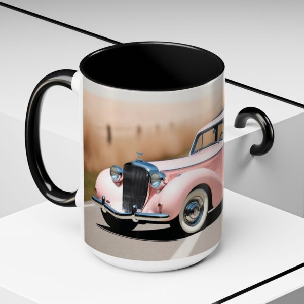 Vintage Pink Car Coffee Mug | Retro Auto Lover Gift, Steampunk Mug, Cute Car Decor, Car Enthusiast Present, Pink Vintage Decor - Image 25