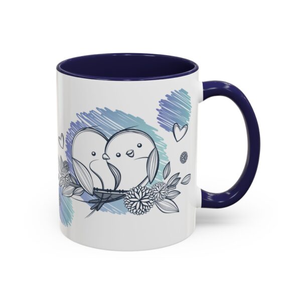 Whimsical Birds Coffee Mug, Cute Couples Gift, Love Mug for Her, Floral Tea Cup, Cozy Home Decor - Image 12