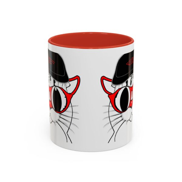 Cool Cat Accent Coffee Mug, Fun Cat Lover Gift, Unique Cat Art Mug, Coffee Lover Gift, Pet Owner Accessory, Quirky Home Decor - Image 19