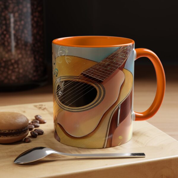 Musical Guitar Accent Coffee Mug - Perfect Gift for Music Lovers, Art Decor, Coffee Fans, Birthday Gift, Home & Kitchen - Image 36